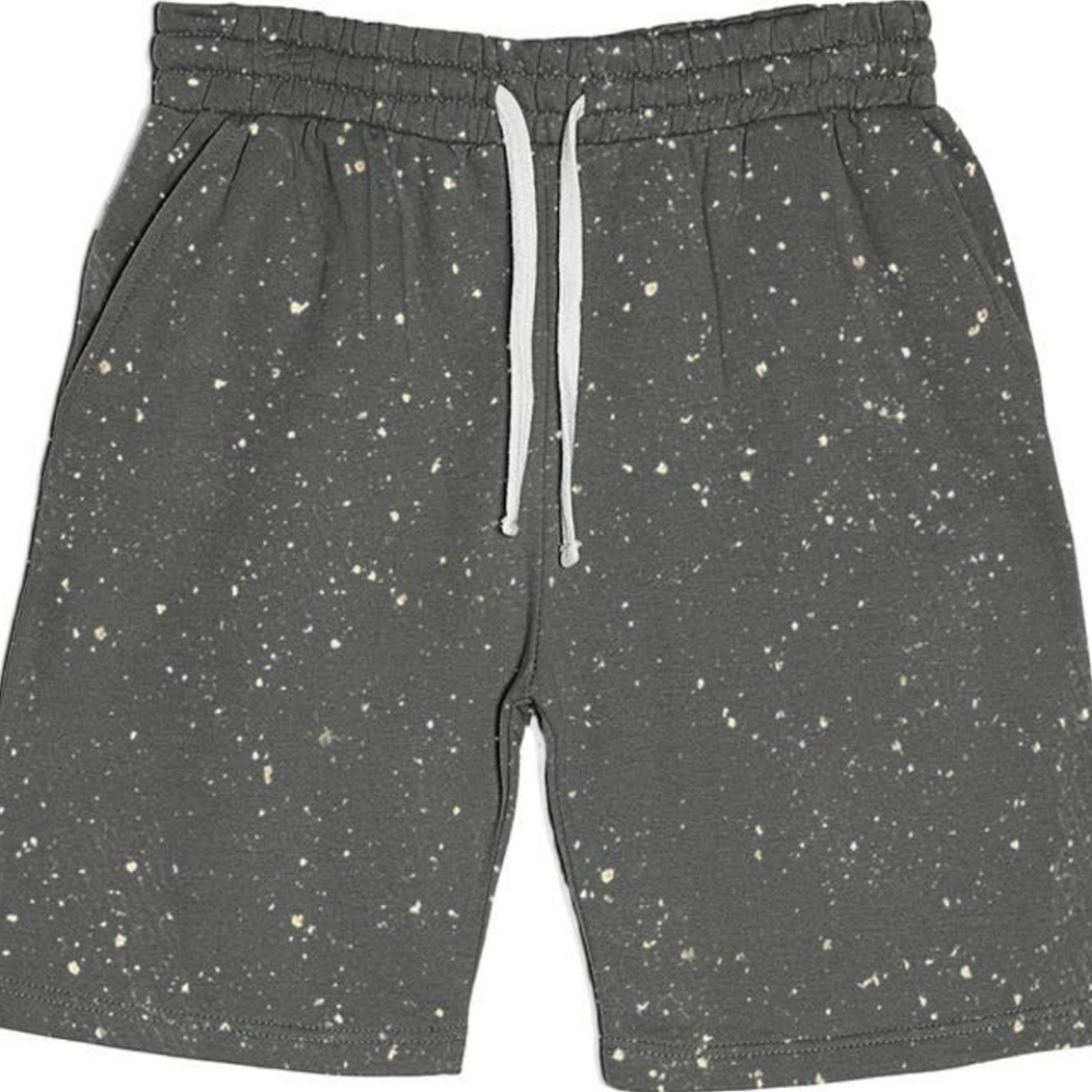 NWT Fleece Factory Salt Wash Sweat Shorts Steel Small
